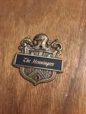 Vintage Solid Brass Decorative Door Crest Sig...