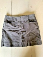 J.CREW STRETCHY CORDUROY MINI SKIRT 4 GREY NEW