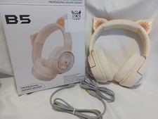 Over Ear Headphone Cat Ears Game Headset for Phone with LED Light B2D42871