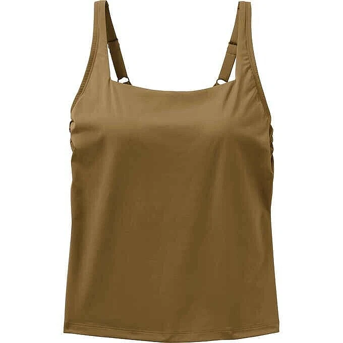 Duluth Trading Company Women's AKHG Lost Lake Built-In Bra Tankini NWT 4  Green