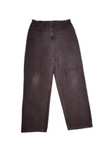 Vtg Eddie Bauer Denim Jeans Womens 16 Black High Waisted Tapered Mom USA Made