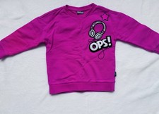 Gulliver Girls Pink Pullover Fleece Sweatshirt Headphones Music Theme Size 104