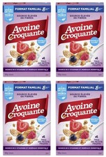 Oatmeal Crisp Triple Berry Breakfast Cereal, Family Size, 570g 4 Pack 