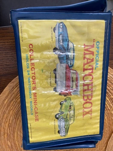 Vintage 1969 Matchbox 24 Car Carrying Case W/Trays & 19 Matchbox and Hot Wheels