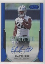 2017 Certified Potential Signatures Mirror Blue 44/50 Elijah Hood Auto 2r6