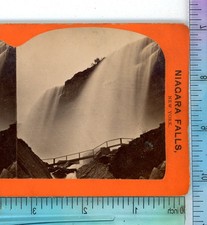 Pont tourbillon Niagara grotte des vents George Barker vue stéréo