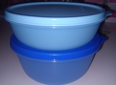   Tupperware Clarissa Duo blau 1 und 1,5liter schüssel mit Deckel Neu/ Ovp  