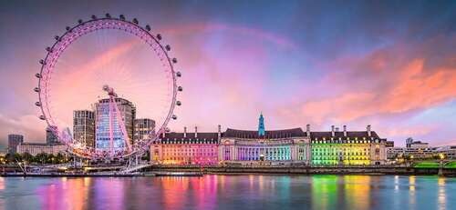 Puzzle (2000 T.) Kunterbuntes London (Ravensburger) Neu/Ovp-image