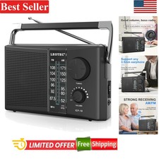 Portable AM/FM Radio with Telescopic Antenna Big Speaker - Perfect for Gifts