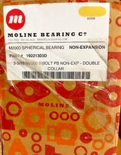 MOLINE 3-3/16" M2000 2-BOLT PILLOW BLOCK, NON-EXP - 19221303D  **MAKE OFFER**