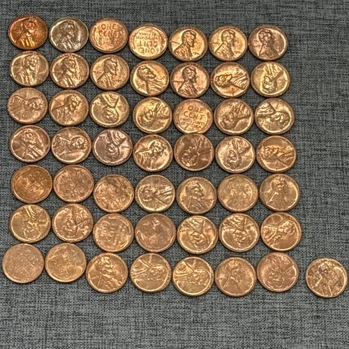 GEM BU roll 1954 Lincoln Cents