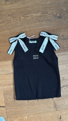 Miu Miu Tanktop Mit Schleifen Damen Einheitsgrösse Neu