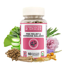 Strength & Spices - PMS Relief & Hormone Balance Supplement 1000mg, 60 Capsules