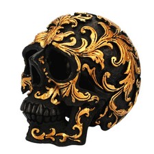 Halloween Résine Tête De Crâne Statue Sculpter Sculpture Squelette Humain