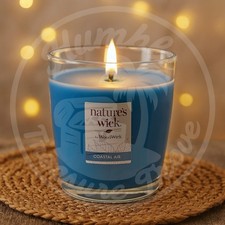 WoodWick Coastal Air 10oz Scented Candle Driftwood Sea Mist Crackling Wood Wick 
