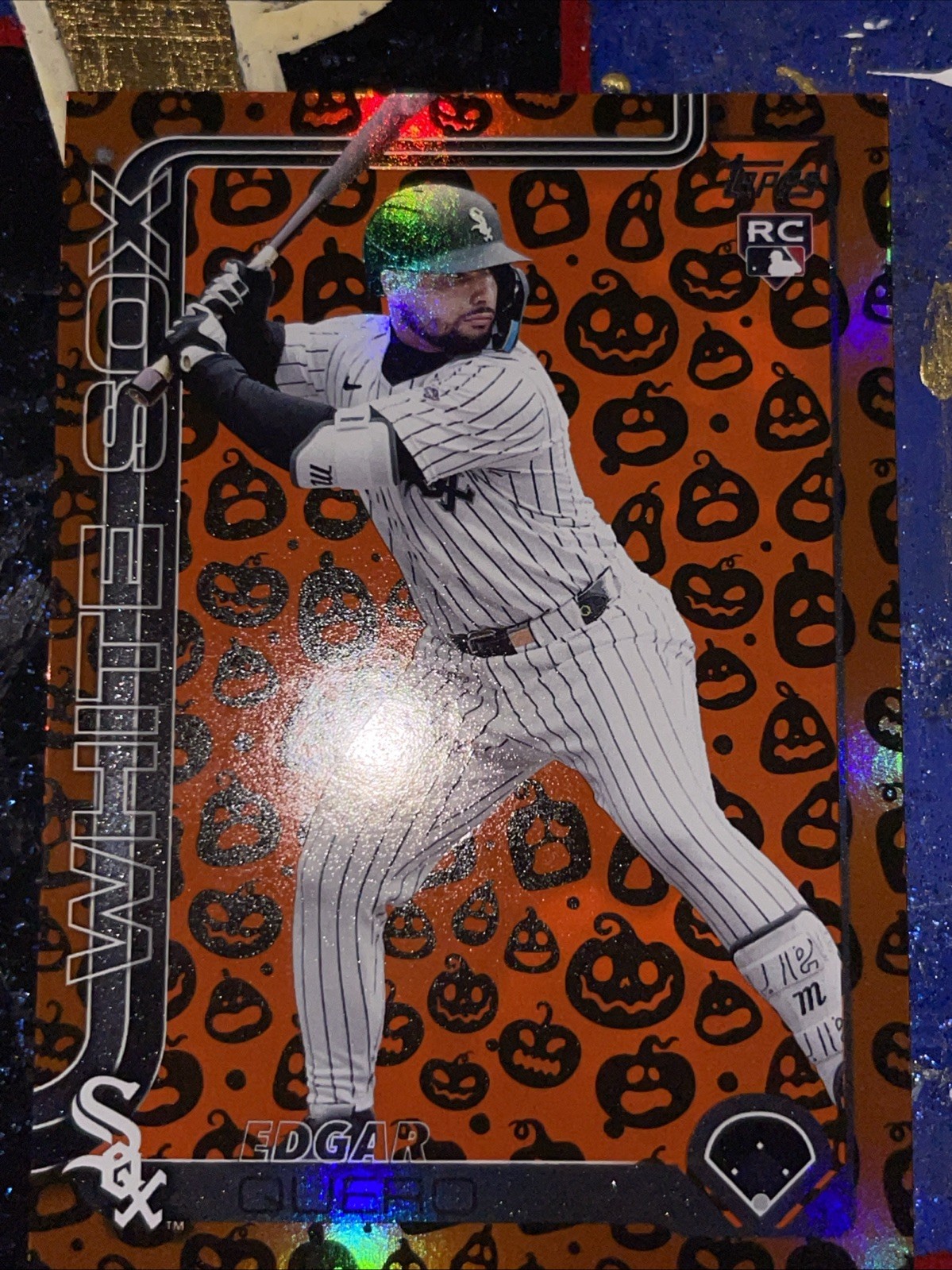 2025 Topps Update Series Baseball Edgar Quero #US145 RC Holiday Pumpkins