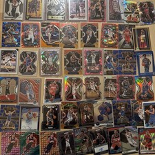 NBA Optic Prizm Select Mosaic 50 Card Lot Rookie Auto Wemby Antman Zion Jokic