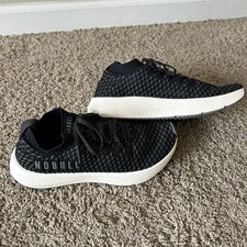 NOBULL Drive Knit Athletic Shoes Mens 9 Womens 10.5 Black Training Sneakers