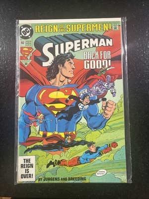 Superman #82 (1993) Reign of the Supermen   High Grade   In Original Packaging