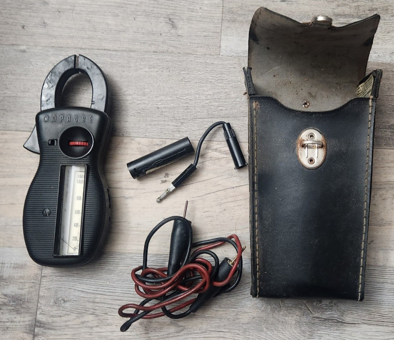 Vintage Amprobe Ultra RS-3 Clamp Meter AC Volt Ammeter Ohmmeter - Not Tested