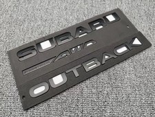 For Subaru Forester Rear Emblem Sticker Outback Subaruawd Matte Black
