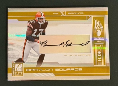 2006 Donruss Elite Passing The Torch Braylon Edwards Auto 36/99 #PT-3 Browns