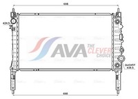 AVA Clever Choice MotorküHler WasserküHler ** Clever FIT ** OL2747 FüR Opel J13