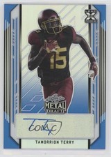 2021 Leaf Metal Draft Blue Rainbow /35 Tamorrion Terry #BA-TT1 Auto 0q1p
