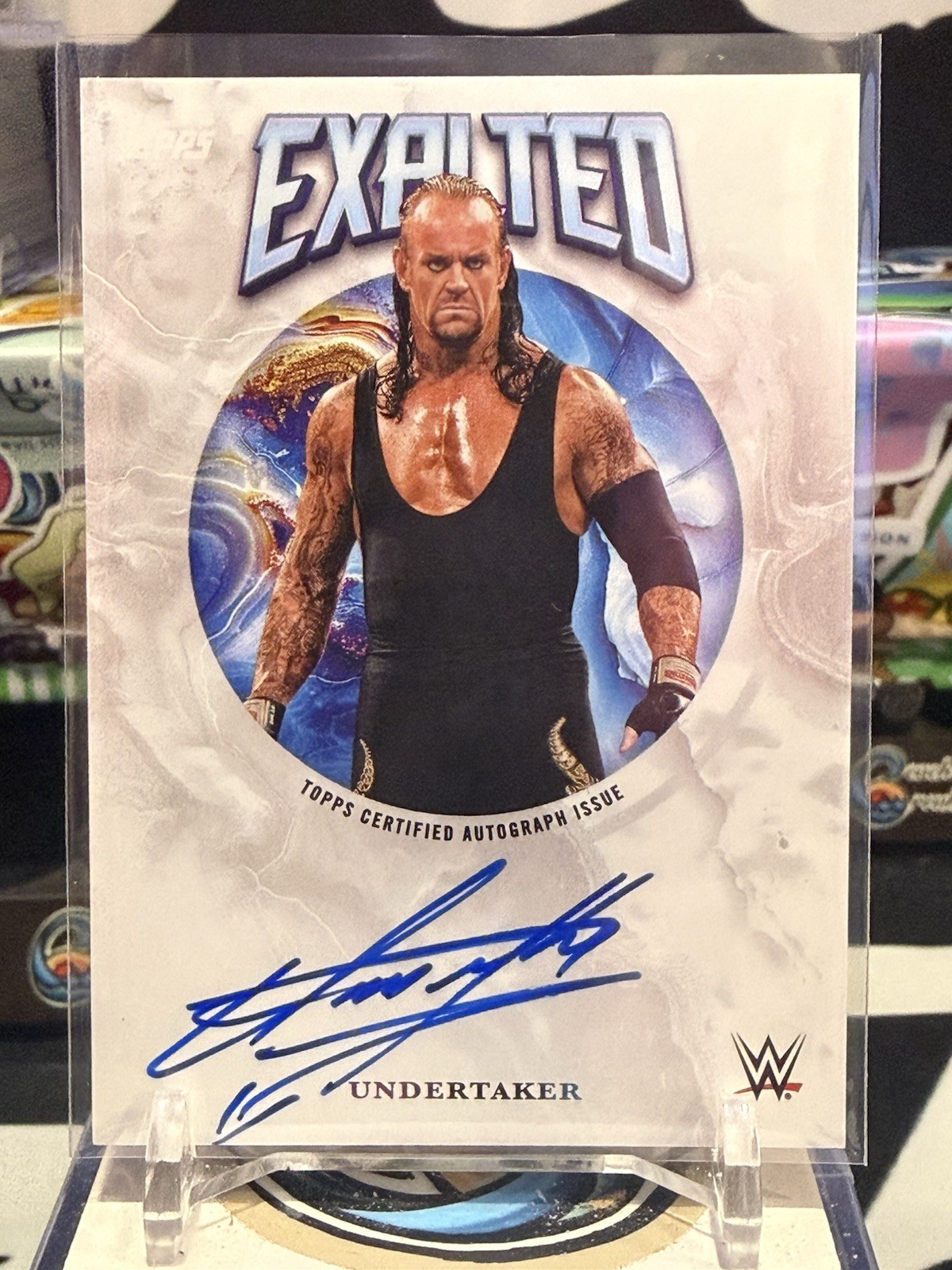 Topps 2025 Exalted WWE Exalted Autographs Undertaker Hard Signed TZ view 1