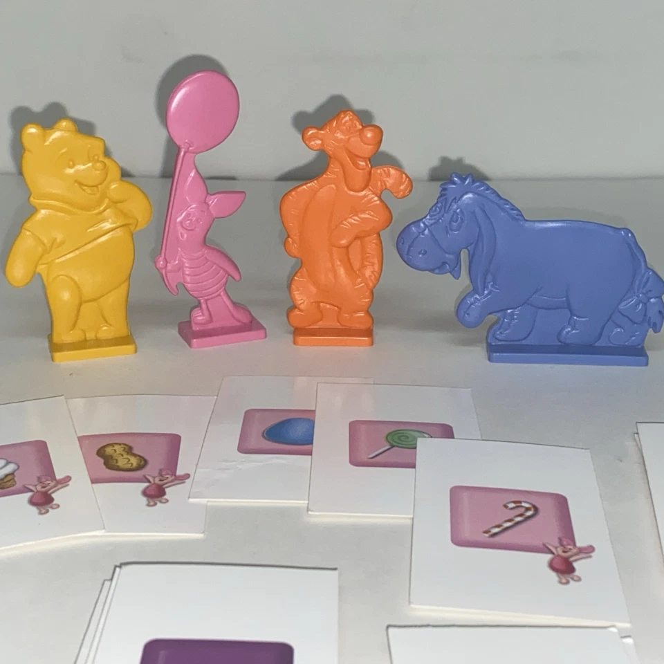 Disney Candyland Winnie The Pooh Ed Piezas de repuesto Piezas Tarjetas y soportes de peón Foto 2 de 3