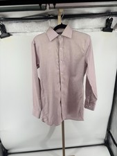 Bonobos Wrinkle-Free Slim Fit Dress Shirt 14.5x33 Pink Nailhead