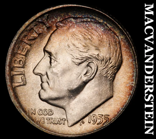 1955 Silver Roosevelt Dime-Choice Gem BU Lustrous No Reserve #i4532