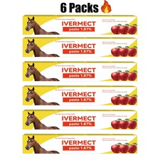 6 Pack New Paste Horse Dewormer Apple Flavor US Free Delivery