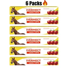 6 Pack New Paste Horse Dewormer Apple Flavor US Free Delivery
