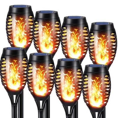 NEXVIN 8 Stück Solarlampen für Außen Garten Halloween Deko Solar Fackeln mit