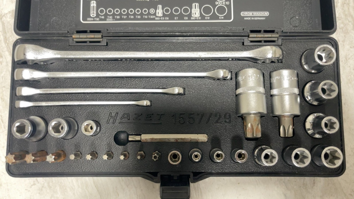 Hazet 1557/29 TORX Socket Bit Set Professional Mechanic Tool Kit
