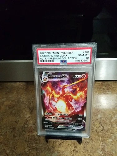 2022 Pokemon Swsh Bsp Fa/charizard Vmax Ultra Premium Collection Psa 10