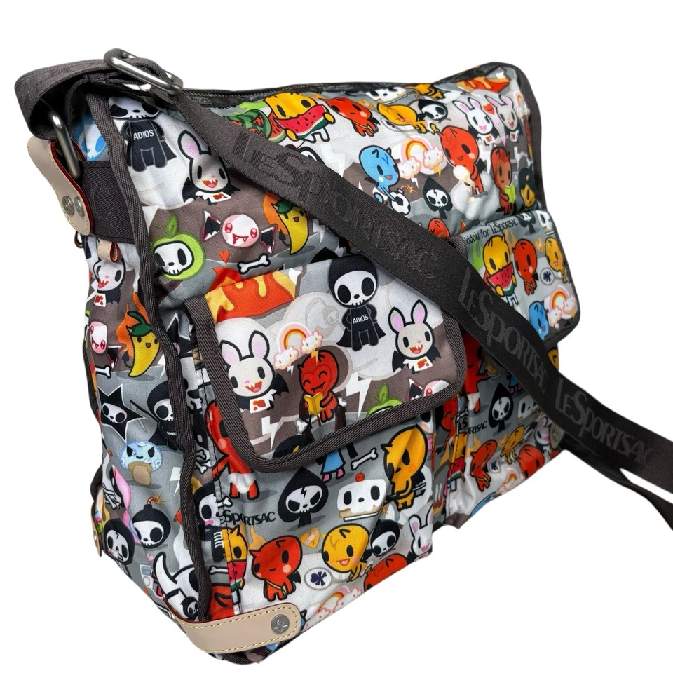 Tokidoki LeSportsac Stellina Messenger Bag Paradiso Inferno Print Rare Crossbody - Image 3 of 4