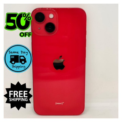 Apple iPhone 14 128GB 256GB 512GB Unlocked AT&T Very Good Red