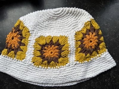 Pull&Bear Häkelmütze / Crochet Hat   Größe M   100 % Baumwolle   Retro-Stil