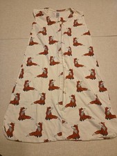 Touched By Nature Organic Cotton Sleep Sack Size Medium 6-12 Months Foxes