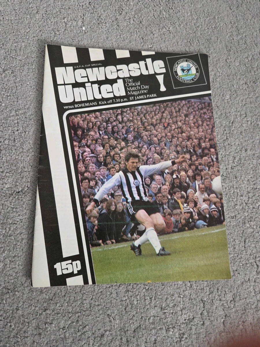 Programme Newcastle Utd - SEC Bastia Coupe UEFA 1977 (2e Tour Retour)