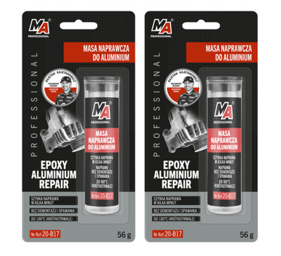 2x 56g Aluminiumkleber Klebemasse Reparatur für Aluminium Epoxy Aluminium 20-B17