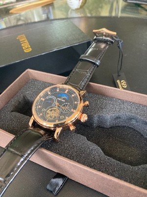 Schöne neue Automatic Armbanduhr in Rose Gold in OVP mit Mondphase