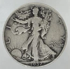 1937 Philadelphia Mint Silver Walking Liberty Half