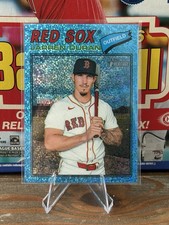 2026 Topps Heritage Chrome Light Blue Sparkle #15 Jarren Duran BOSTON RED SOX