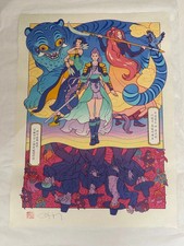 KPOP Demon Hunters Japanese Anime Poster Print Art 12x17 Mondo HUNTR/X Saja Boys