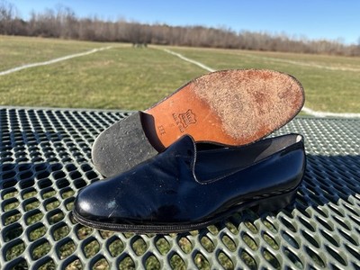 Vito Rufolo Mens Dress Shoes Black Whole Cut Leather Size 9EEE