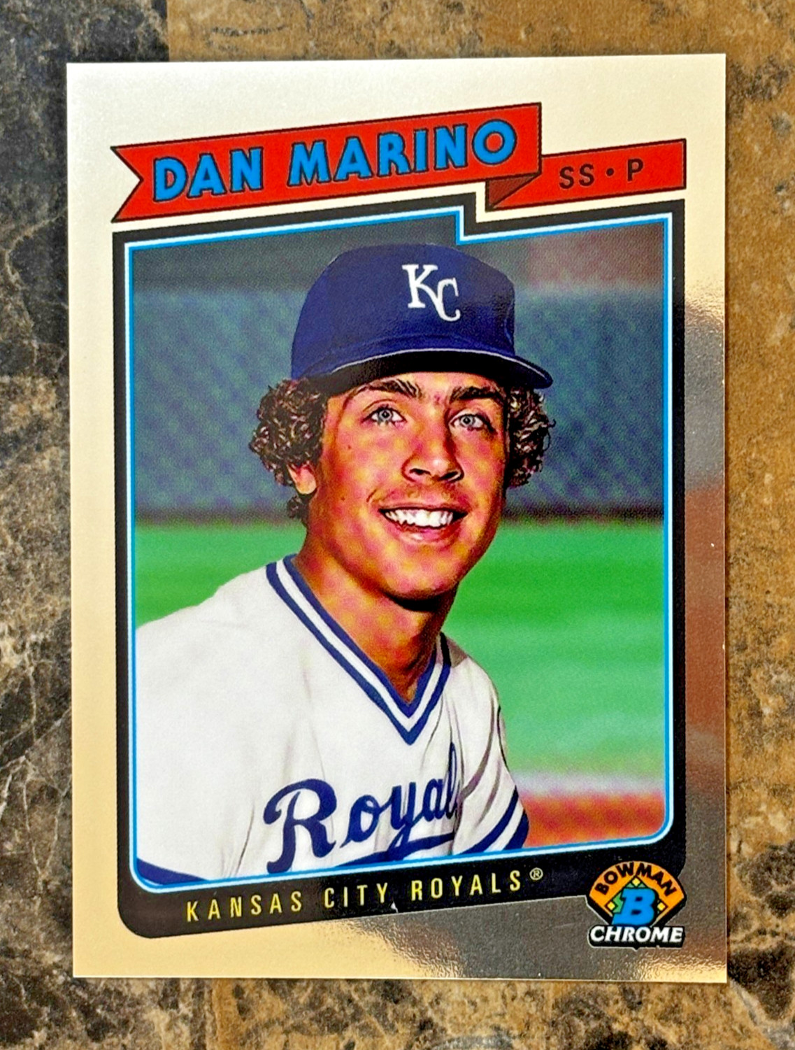 Dan Marino 2025 Bowman Draft Chrome Dream Pick Refractor - KC Royals , Dolphins