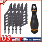 5x Flush Cutting Jigsaw Blade Irregular Curve Saw Blade with Handle for Wood US➹